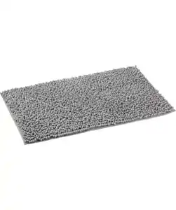 Badematte Chenille, hellgrau