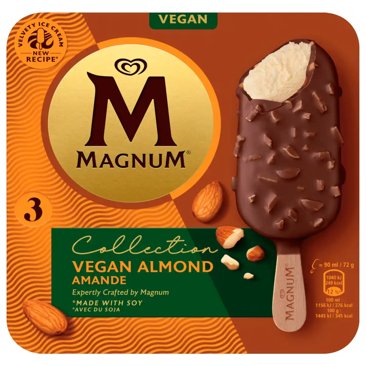 Bild 1 von Magnum Eis Mandel mit Soja vegan 270ml