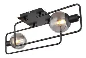 Deckenleuchte Blama max. 40 Watt Deckenlampe, Schwarz