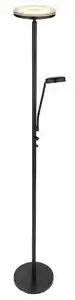 LED-Stehleuchte Ernst Schwarz max. 18,5 Watt, Schwarz