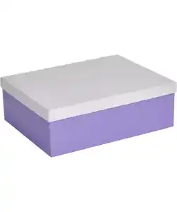 Rechteckige Geschenkbox, lila
