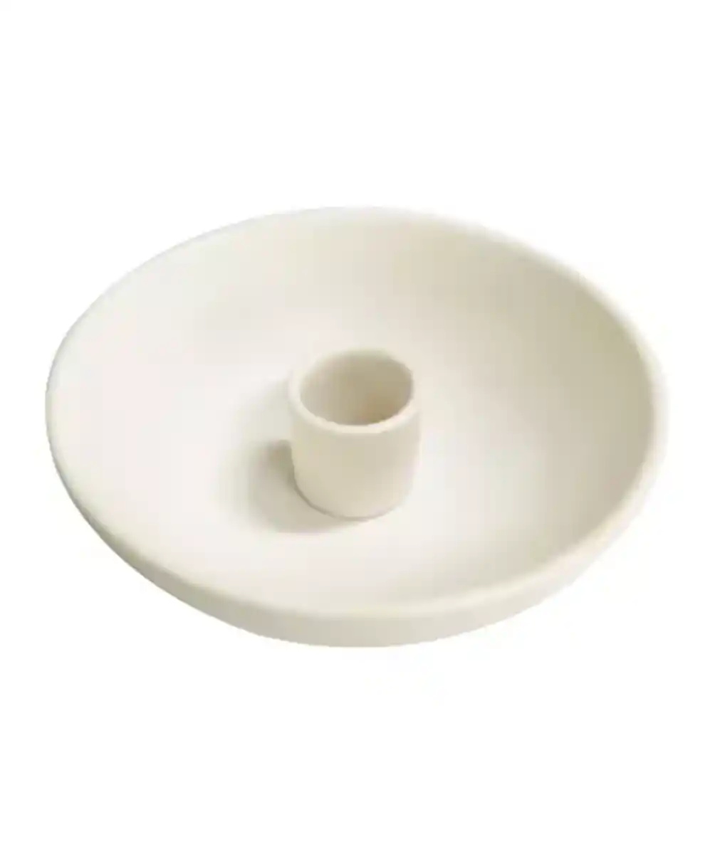 Bild 1 von Stabkerzenhalter in Schale, weiß