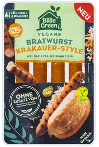 BILLIE GREEN Vegane Bratwurst, 180-g-Packg.
