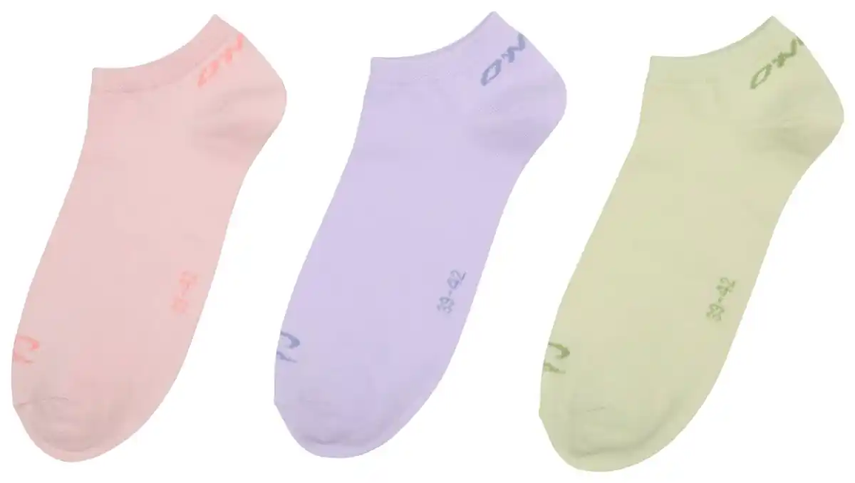 Bild 1 von O'NEILL Damen-Sneakersocken, 3 Paar