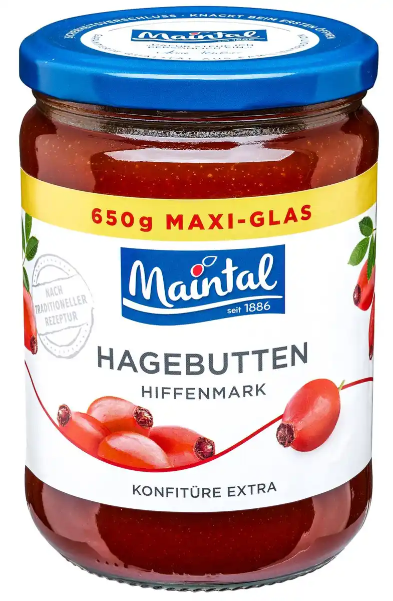 Bild 1 von MAINTAL Hagebutten-Konfitüre Extra, 650-g-Glas