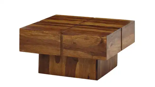 Bild 1 von Couchtisch Sheesham massiv gebeizt 58 x 30 cm - ELIN