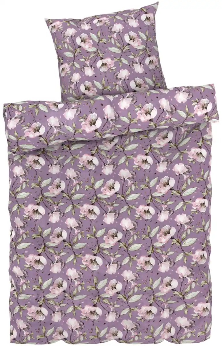 Bild 3 von LIV&BO® Satin-Wendebettwäsche-Set ca. 155 x 220 cm, 2-teilig