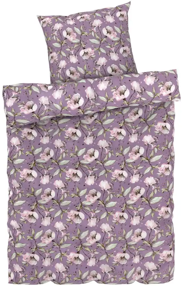 Bild 3 von LIV&BO® Satin-Wendebettwäsche-Set ca. 155 x 220 cm, 2-teilig