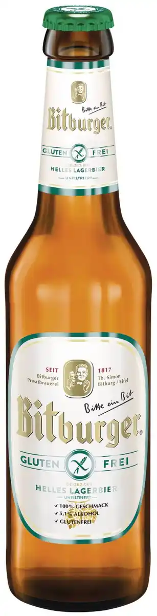 Bild 1 von BITBURGER Glutenfrei, 0,33-l-Fl.