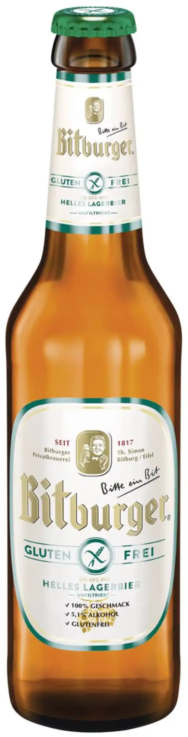 Bild 1 von BITBURGER Glutenfrei, 0,33-l-Fl.