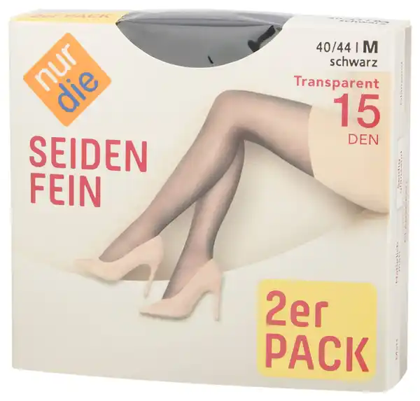 Bild 4 von NUR DIE Feinstrumpfhosen 15 DEN »Seidenfein«, 2-St.-Packg.