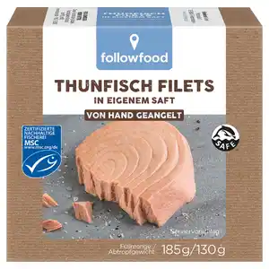 FOLLOWFISH Thunfischfilet, in eigenem Saft