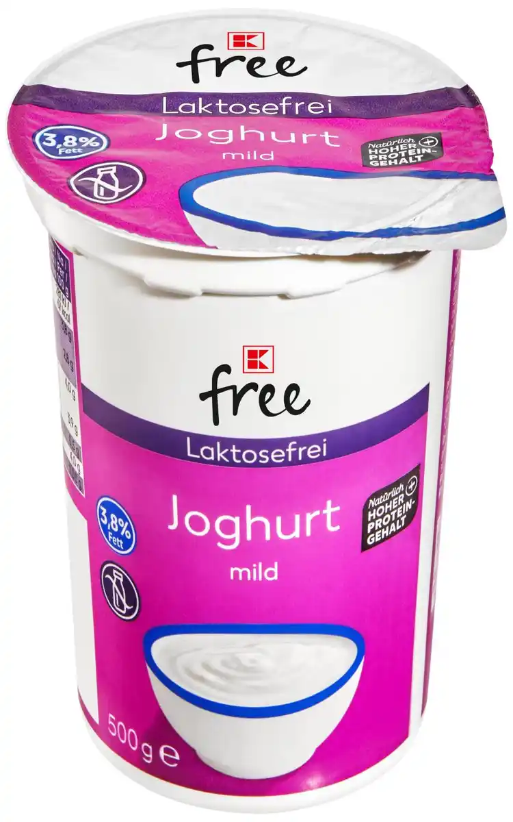Bild 1 von K-FREE LAKTOSEFREI Joghurt mild, 500-g-Becher