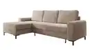 Bild 1 von Ecksofa Cord creme mit Schlaffunktion 240 x 150 cm Bettkasten - LORENO