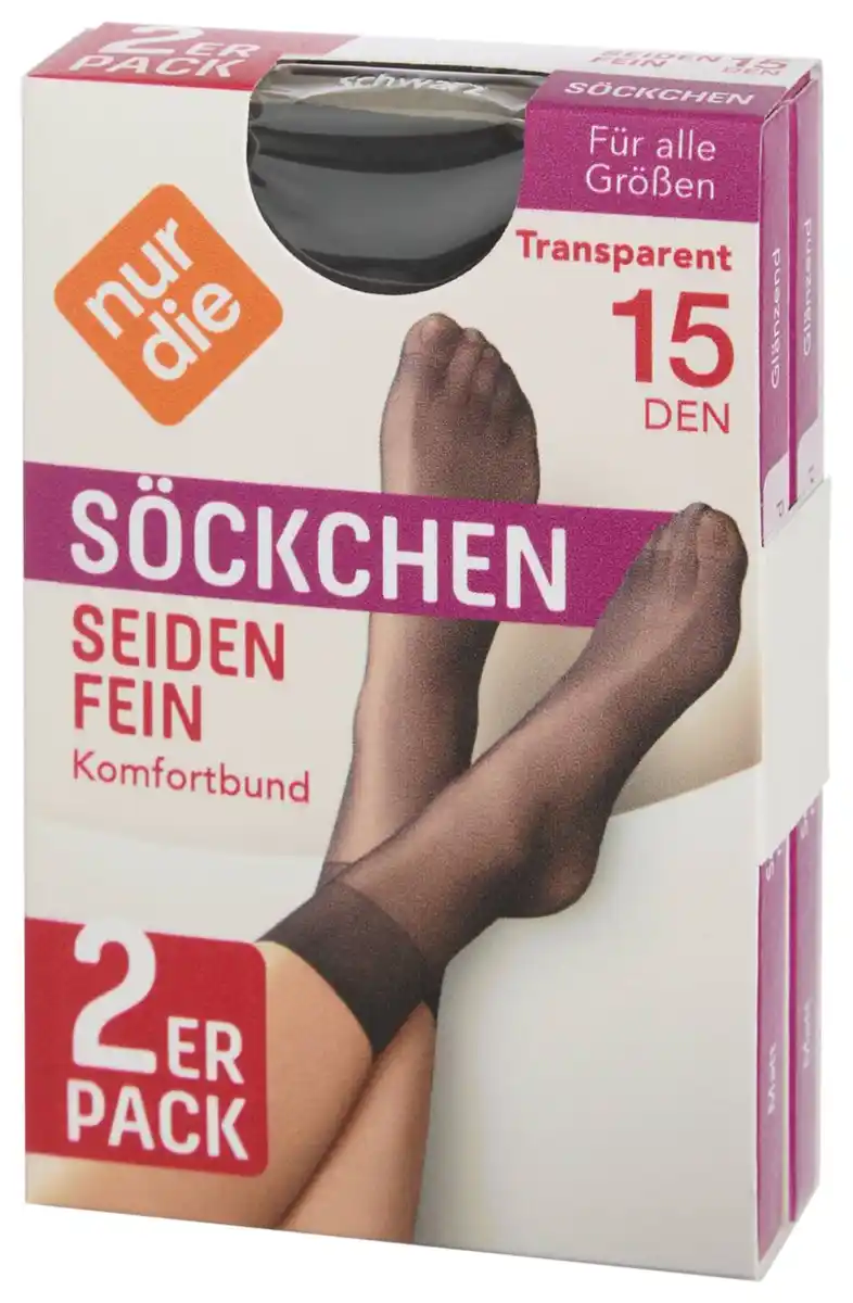 Bild 3 von NUR DIE Söckchen »Seidenfein«, 2 Paar