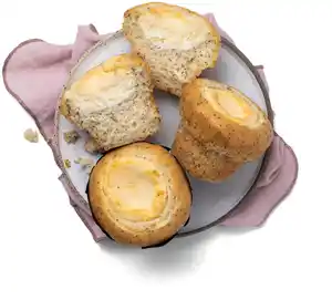 Mohn-Zitronen-Muffin, Stück