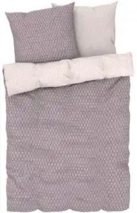 LIV&BO® Satin-Wendebettwäsche-Set ca. 200 x 220 cm, 3-teilig