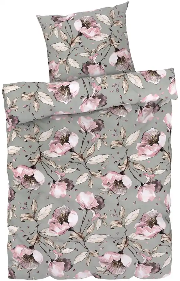 Bild 2 von LIV&BO® Satin-Wendebettwäsche-Set ca. 135 x 200 cm, 2-teilig