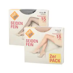 NUR DIE Feinstrumpfhosen 15 DEN »Seidenfein«, 2-St.-Packg.