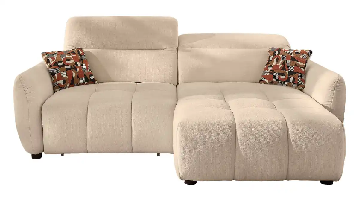 Bild 1 von Ecksofa beige 260 x 191 cm mit Relaxfunktion - ZOOM