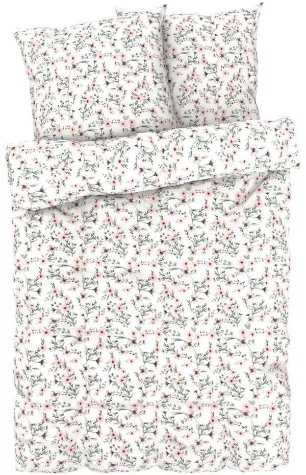 Bild 2 von LIV&BO® Satin-Wendebettwäsche-Set ca. 200 x 220 cm, 3-teilig