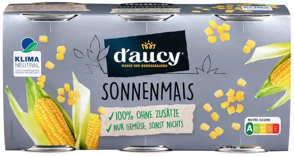 Bild 1 von D'AUCY Gemüsekonserven, 3 x 110-g-Dose