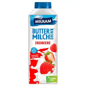 MILRAM Fruchtbuttermilch 750 g, Erdbeere