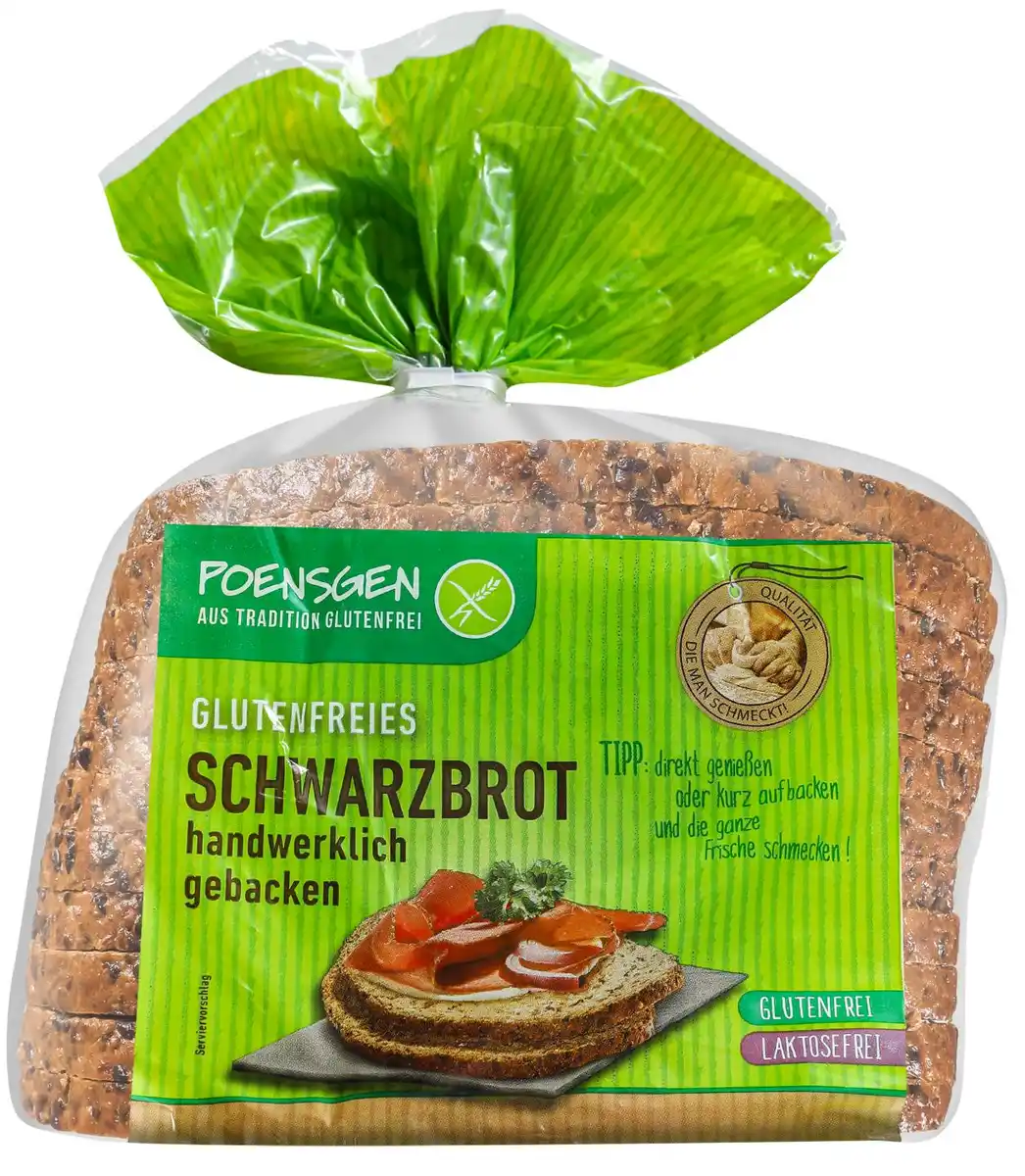 Bild 1 von POENSGEN Glutenfreies Schwarzbrot, 400-g-Packg.