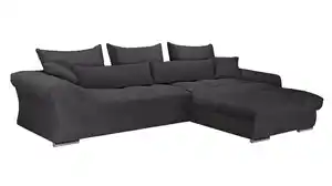 Ecksofa Cord anthrazit 335 x 225 cm - VERONA