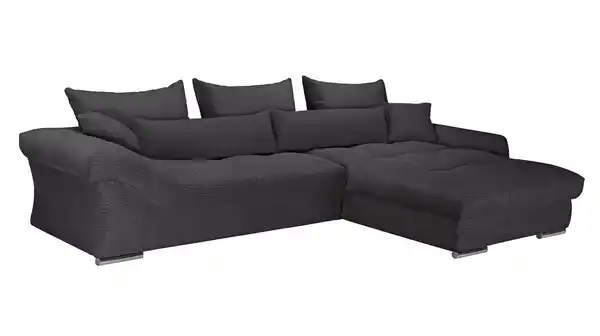 Bild 1 von Ecksofa Cord anthrazit 335 x 225 cm - VERONA