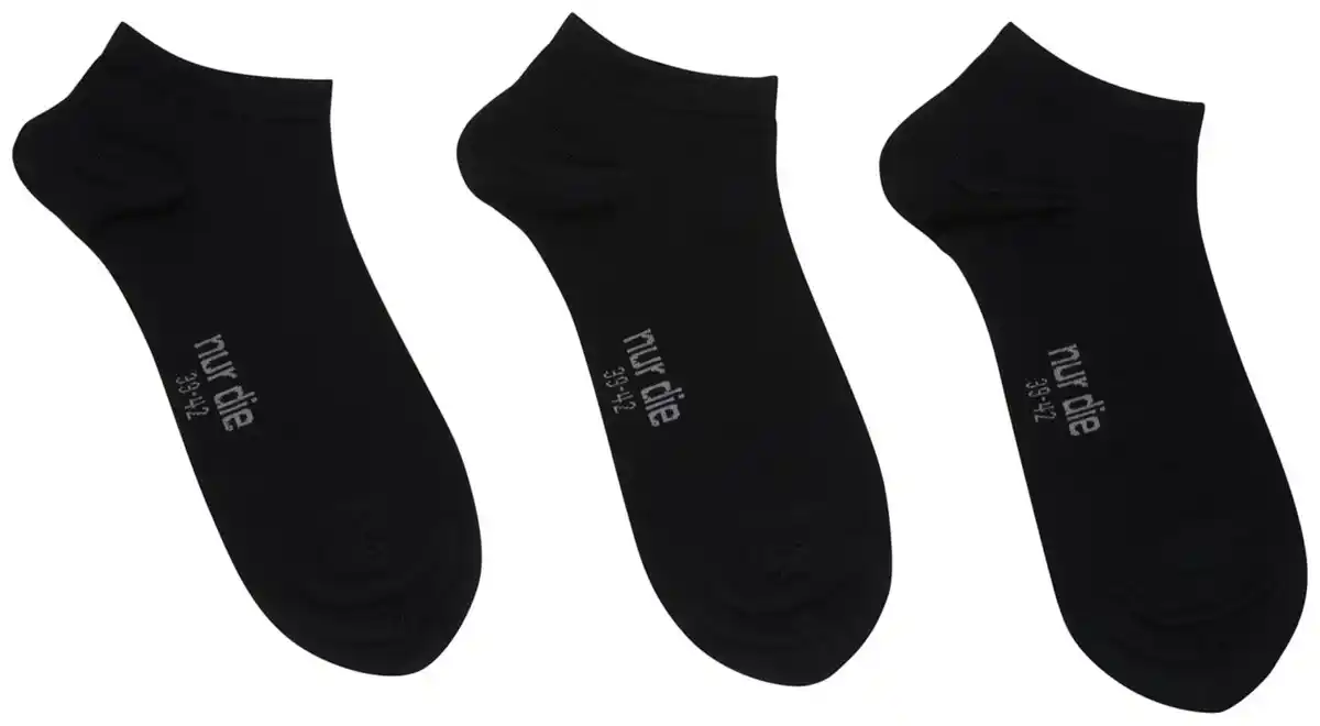 Bild 3 von NUR DIE Herren-Bambus-Sneakersocken, 3 Paar