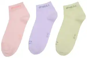 O'NEILL Damen-Quartersocken, 3 Paar