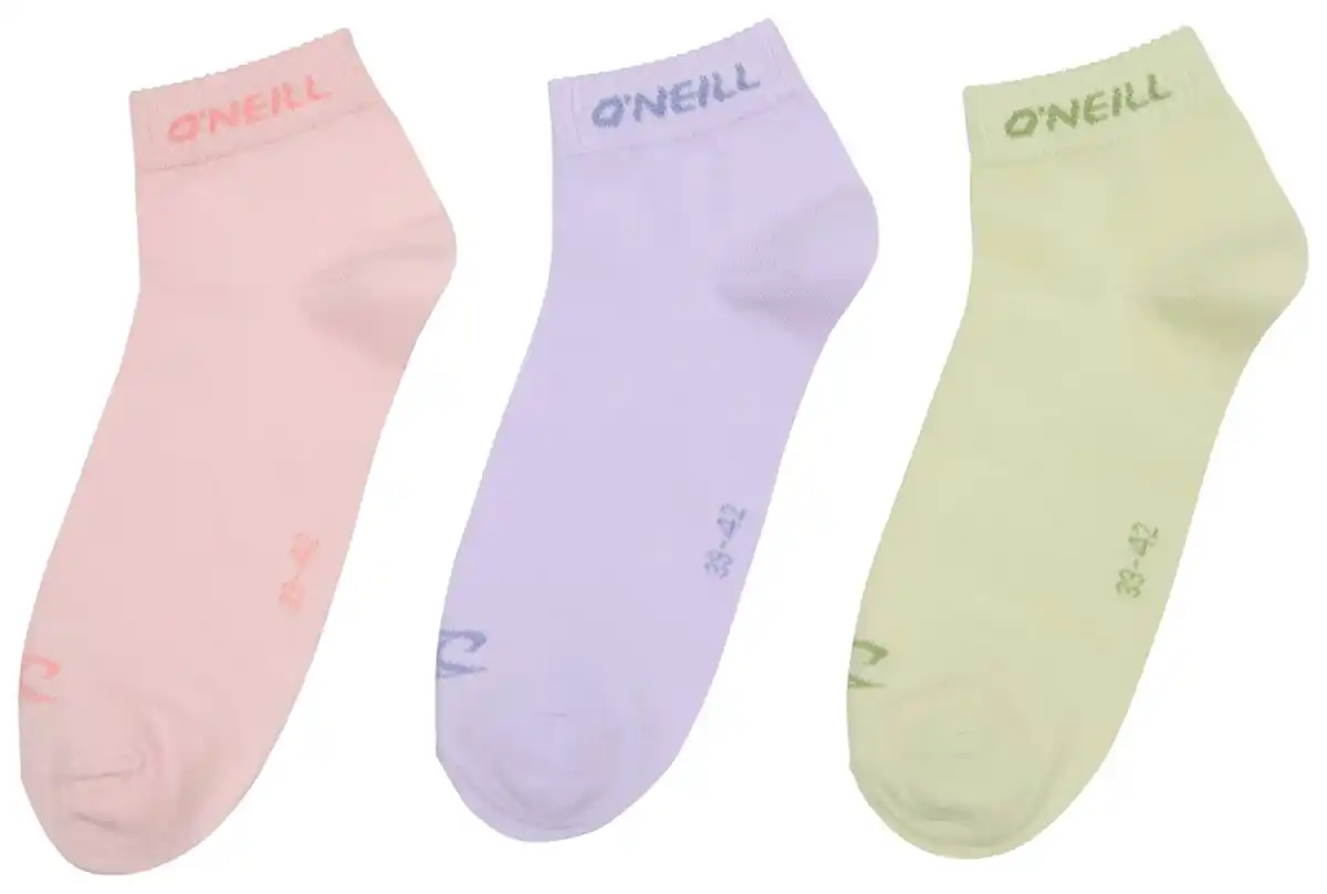 Bild 1 von O'NEILL Damen-Quartersocken, 3 Paar