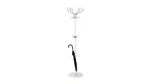 Kleiderständer weiß - chrom 38 cm Breite - MECKIE