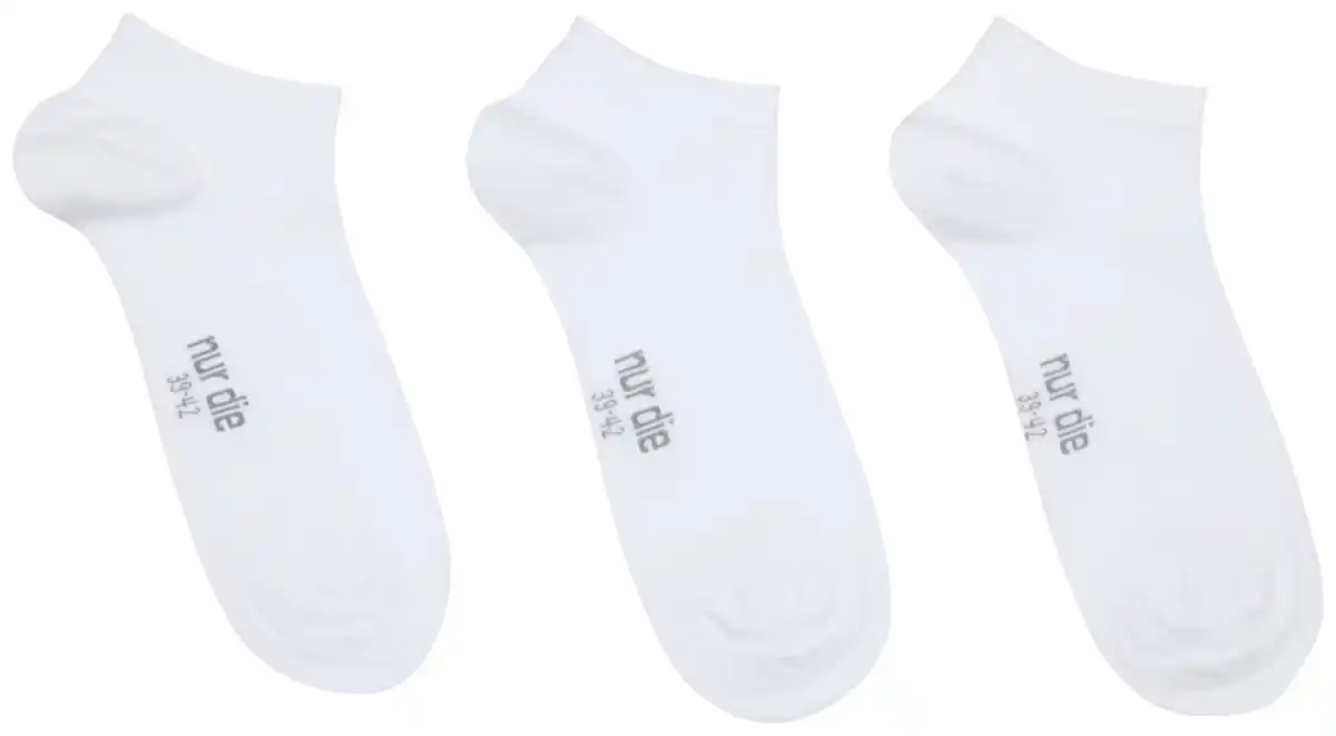 Bild 2 von NUR DIE Herren-Bambus-Sneakersocken, 3 Paar