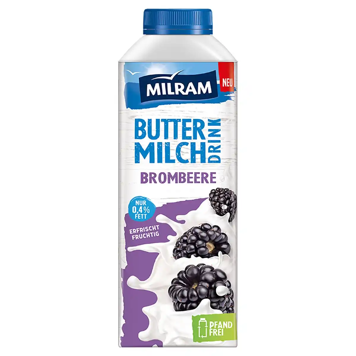 Bild 1 von MILRAM Fruchtbuttermilch 750 g, Brombeere