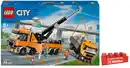 Bild 1 von LEGO City Schwerlast-Abschleppwagen mit Kran, Set für Rollenspiele 60467, 1 Stk