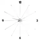 Bild 1 von Kare-Design Wanduhr, Schwarz, Chrom, Metall, Kunststoff, 100x100x6 cm, Dekoration, Uhren, Wanduhren