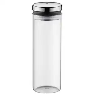WMF Vorratsglas Depot, Edelstahl, Glas, 1,5 L, Küchenzubehör, Vorratsbehälter, Vorratsgläser