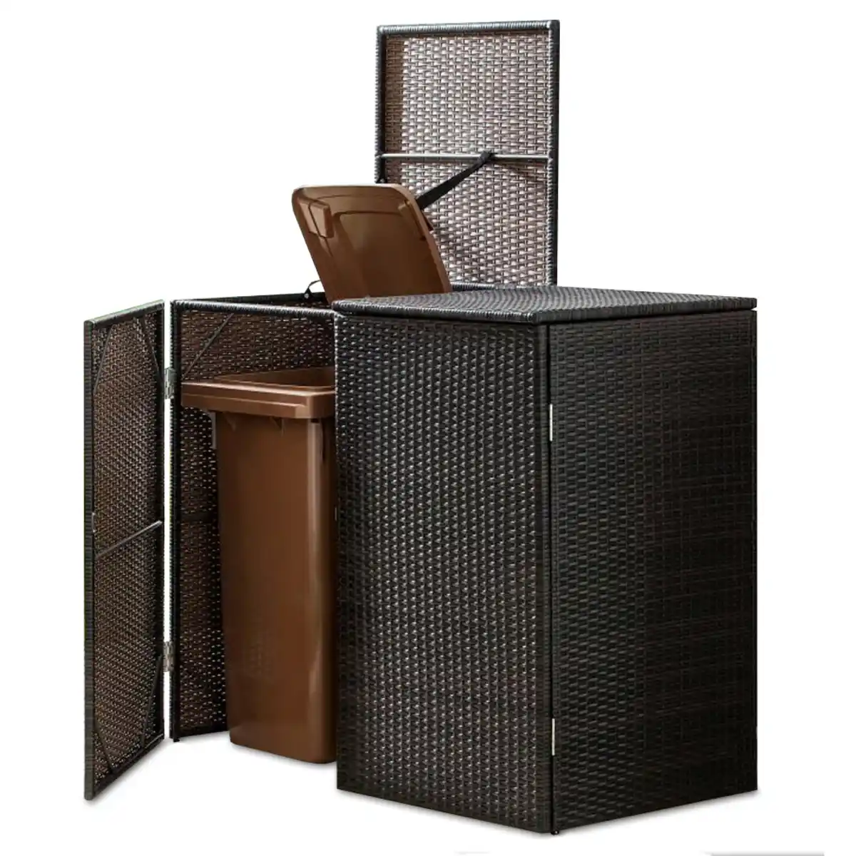 Bild 1 von Mülltonnenbox 2er "Genua", ca. 111 x 65 x 104 cm - Grau