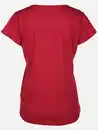 Bild 2 von Damen Shirt mit Glitzerprint und Strasssteinchen Rot