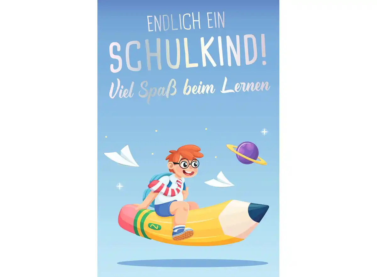 Bild 1 von Grußkarte zum Schulanfang, verschiedene Motive