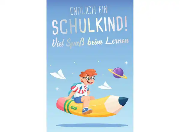 Bild 1 von Grußkarte zum Schulanfang, verschiedene Motive
