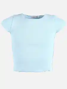 Mädchen Rippshirt Blau