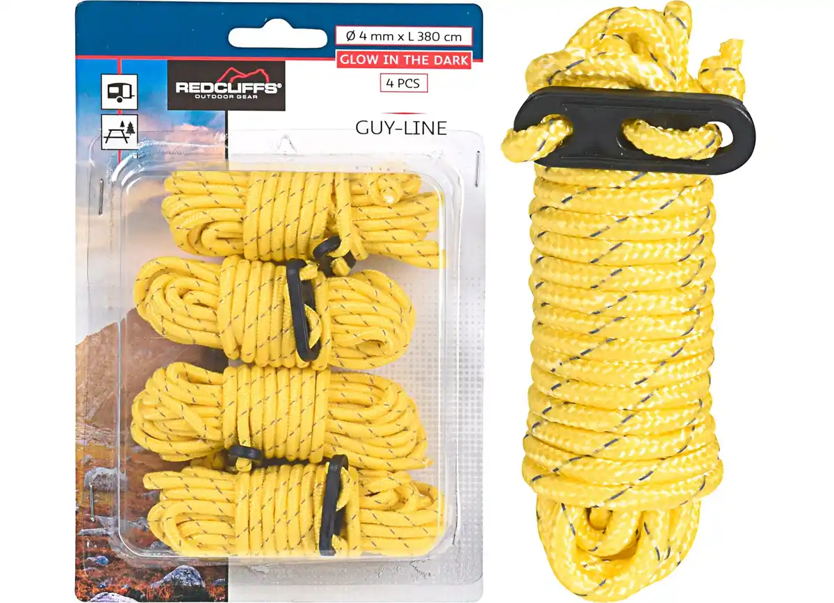 Bild 1 von Zelt-Seil Länge 380cm 4er Set