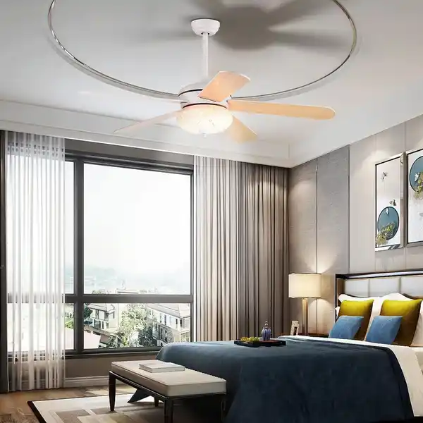 Bild 2 von Deckenventilator Mit Beleuchtung, 132cm Ceiling Fan Mit Fernbedienung