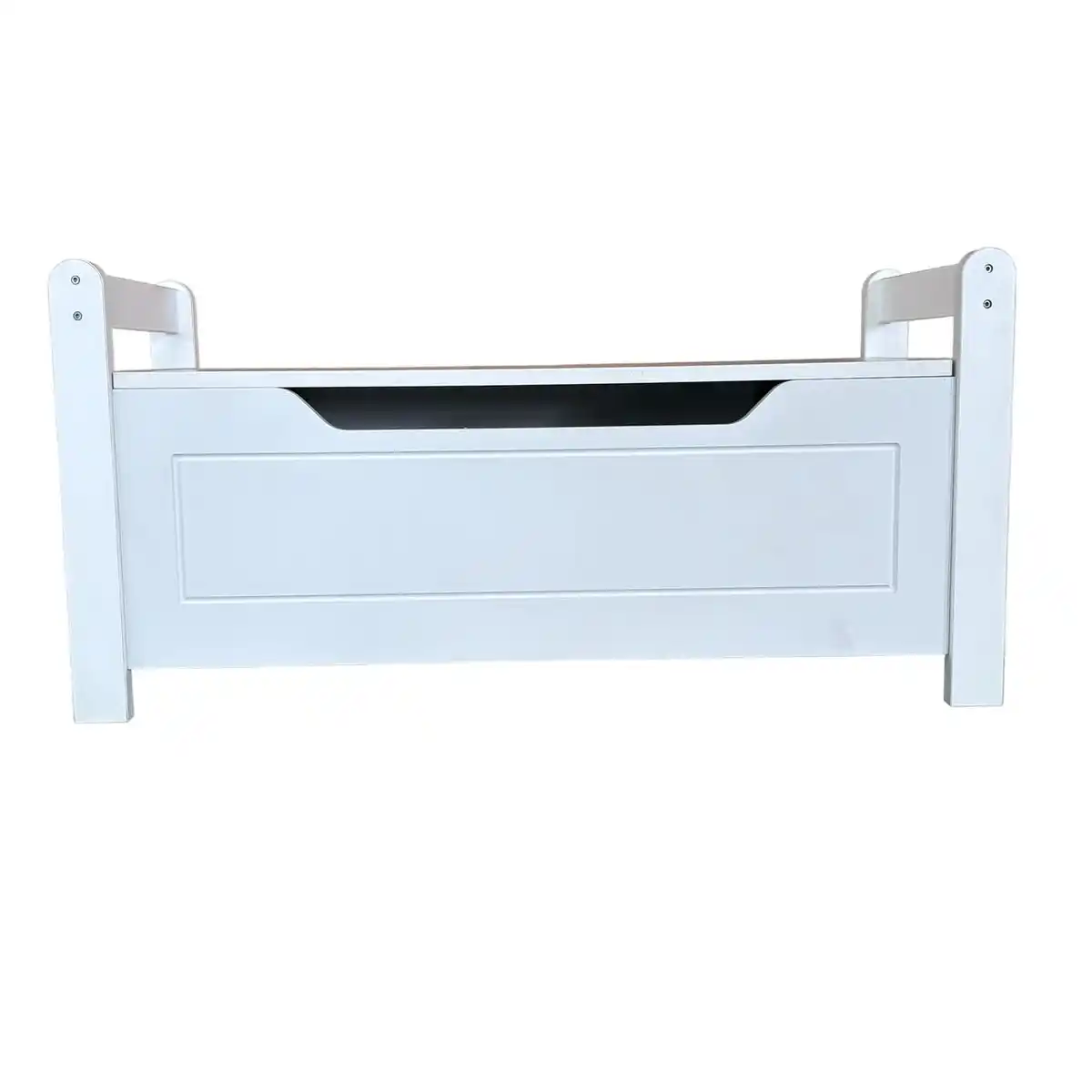 Bild 4 von Holz-Sitzbank mit Aufbewahrungsbox, ca. 88 x 38 x 43 cm - Weiß