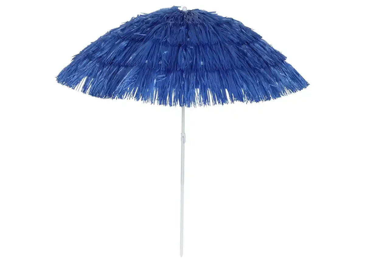 Bild 1 von Bast-Sonnenschirm 145x165cm Royalblau, beschichtetes Metallgestell, Schirmbespannung aus Kunststoff, Gewicht: ca. 1,22kg