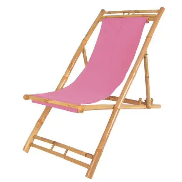 Bild 1 von Bamboo Relax-Liegestuhl Pink