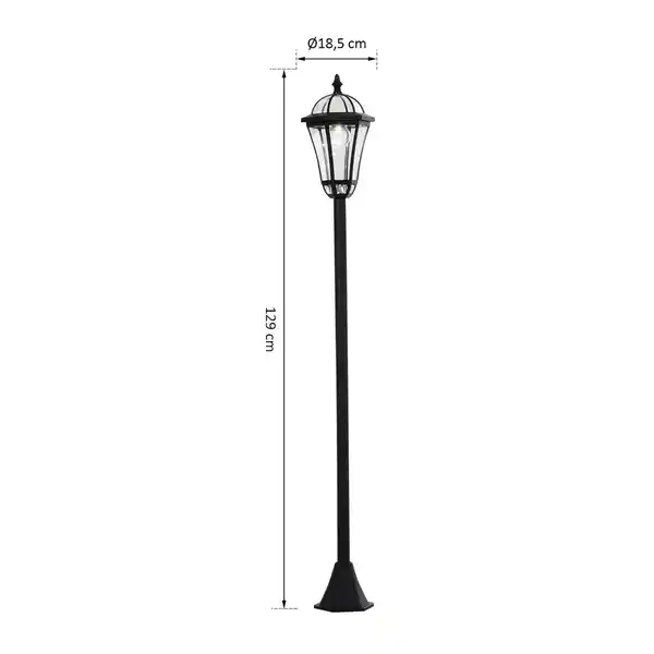 Bild 3 von Solar Gartenlaterne LED Laterne Wegleuchte 6 Stdn. ABS 129cm